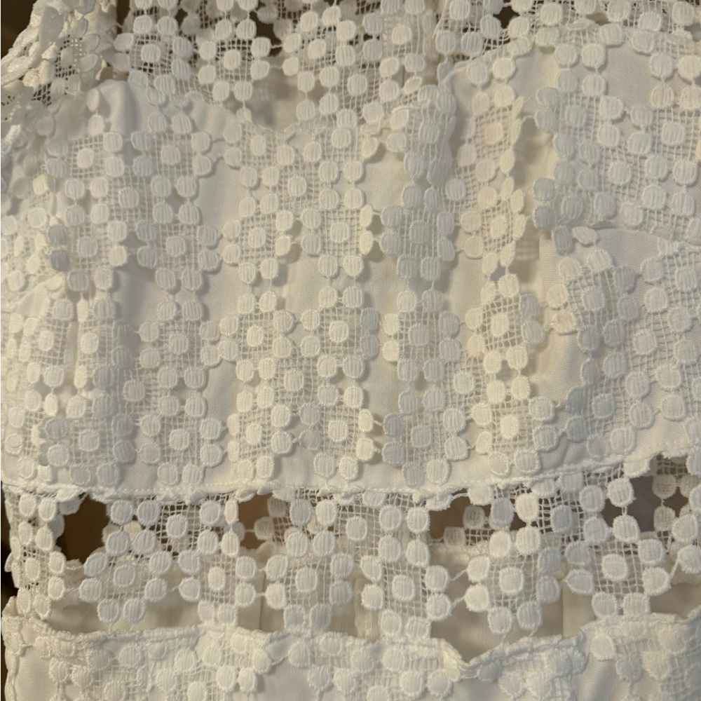 Petal & Pup White Floral Lace Midi Dress - Picture 4 of 7